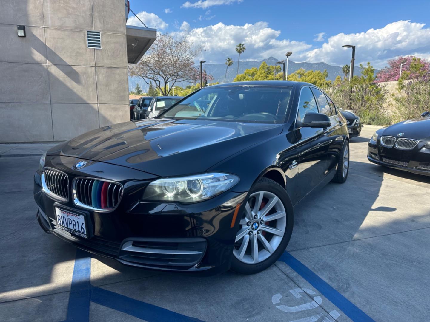 2014 Black /BLACK BMW 5-Series (WBA5B1C54ED) , located at 30 S. Berkeley Avenue, Pasadena, CA, 91107, (626) 248-7567, 34.145447, -118.109398 - Crown City Motors is a used “Buy Here Pay Here” car dealer in Pasadena CA. “Buy Here Pay Here” financing, means that when you purchase your vehicle from our dealership, that you make the payments to the dealership as well. We do not need the banks approval to get you approved for a used auto - Photo#0